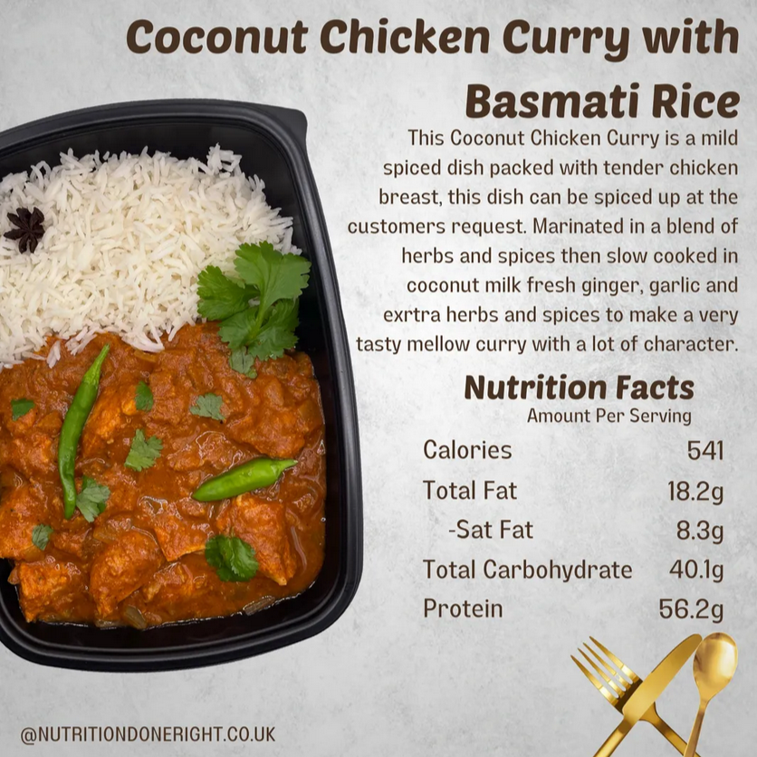 Coconut Chicken Curry with Fragrant Basmati Rice