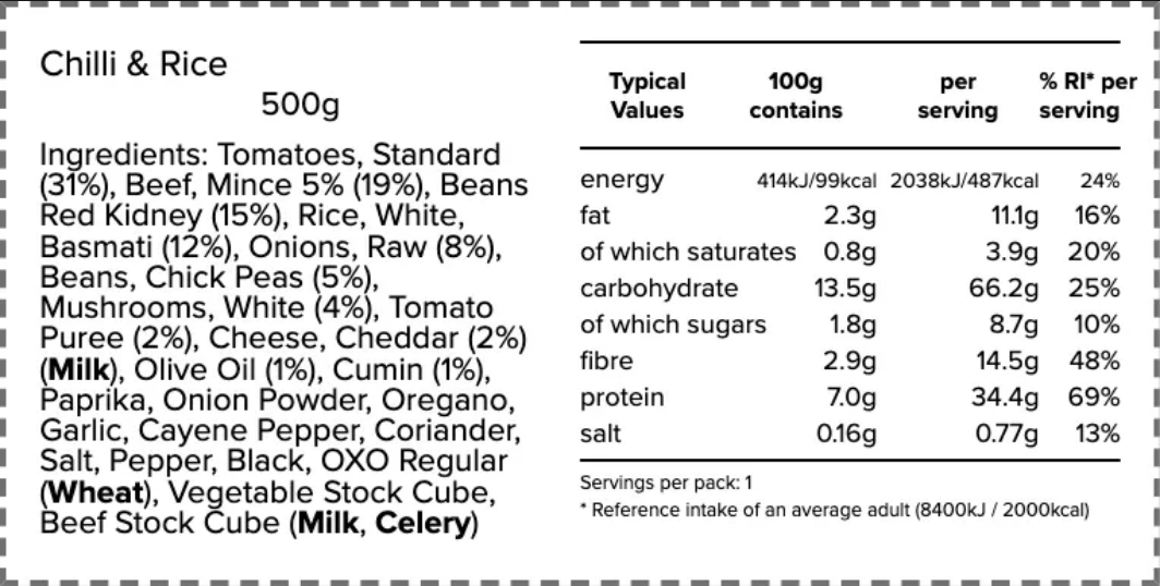 High Protein Chill & Rice
