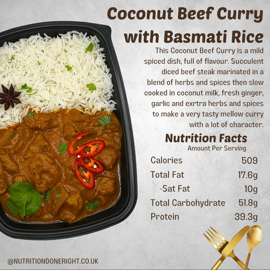Coconut Beef Curry with Fragrant Basmati Rice