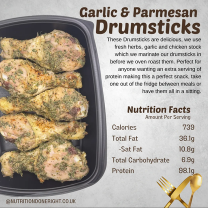 Garlic Parmesan Chicken Drumsticks