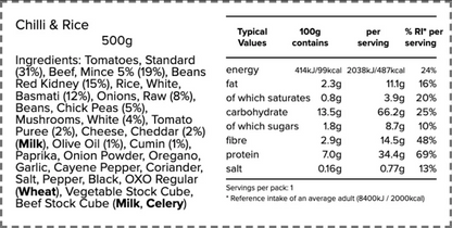 High Protein Chill & Rice