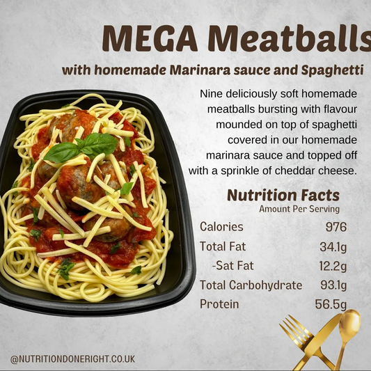 Mega Meatballs & Spaghetti in Homemade Marinara