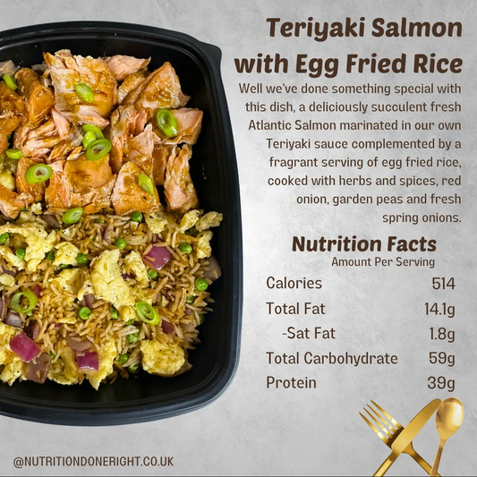 Teriyaki Salmon with Egg Fried Rice