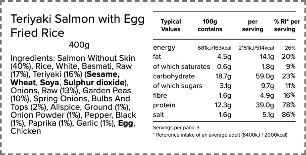 Teriyaki Salmon with Egg Fried Rice