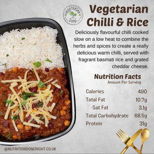 Vegetarian Chill & Rice With Quorn Mince